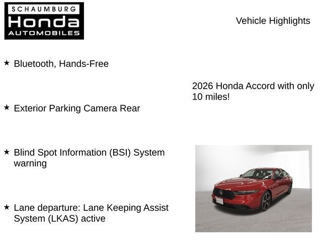 2026 Honda Accord SE