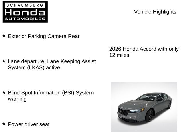 2026 Honda Accord SE