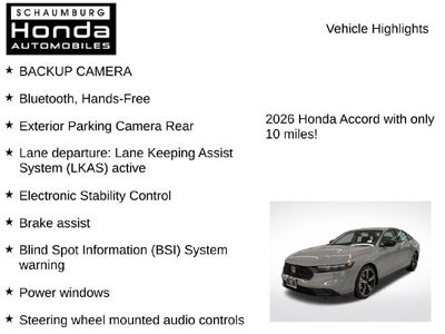 2026 Honda Accord SE