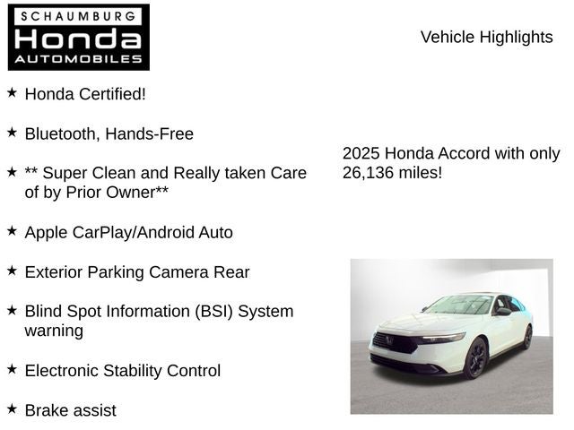2025 Honda Accord SE