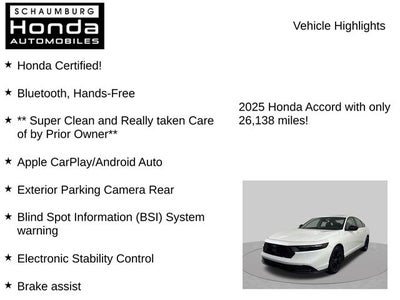 2025 Honda Accord SE