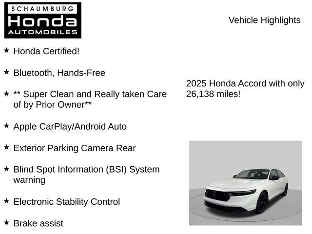 2025 Honda Accord SE