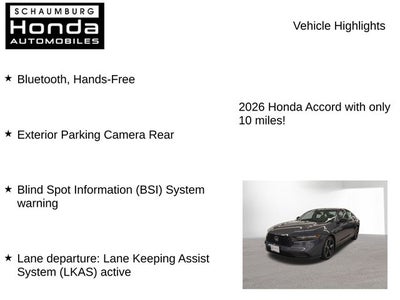 2026 Honda Accord SE