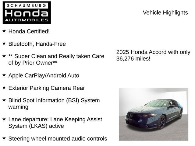 2025 Honda Accord SE