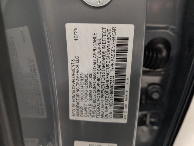 2025 Honda Accord SE