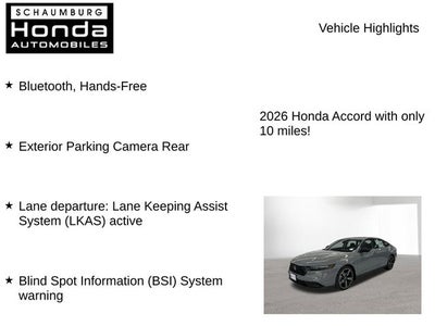 2026 Honda Accord SE