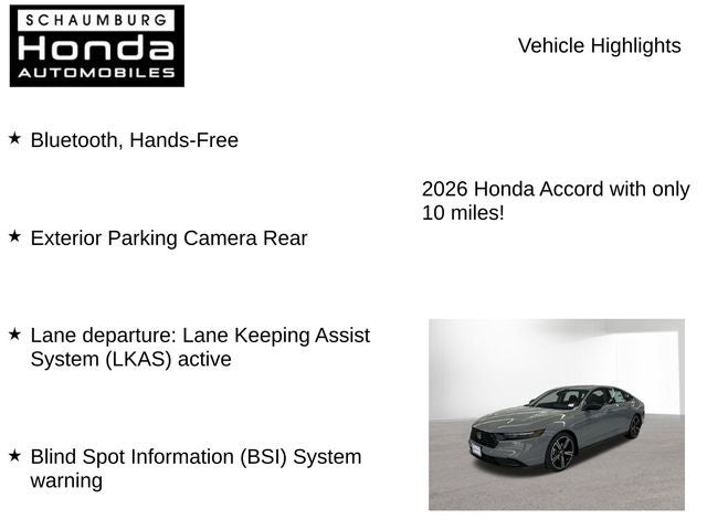 2026 Honda Accord SE