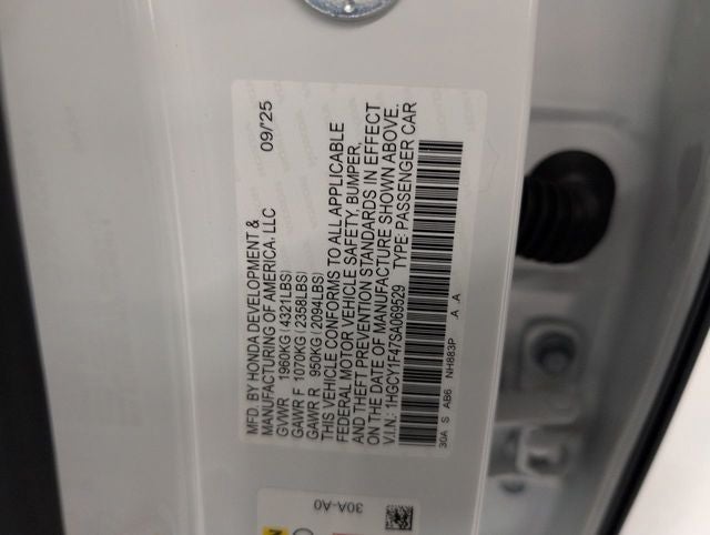 2025 Honda Accord SE