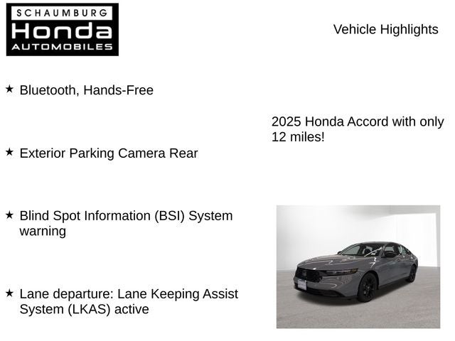 2025 Honda Accord SE