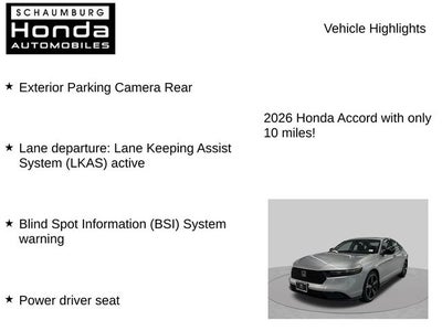 2026 Honda Accord SE