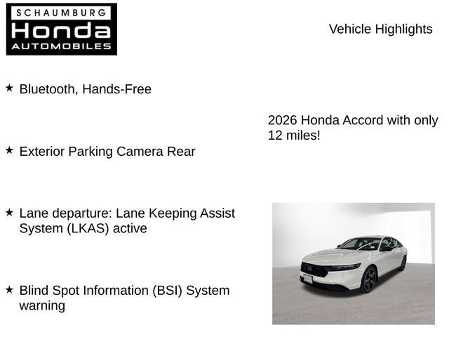 2026 Honda Accord SE