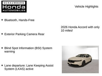 2026 Honda Accord SE