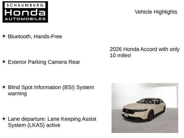 2026 Honda Accord SE