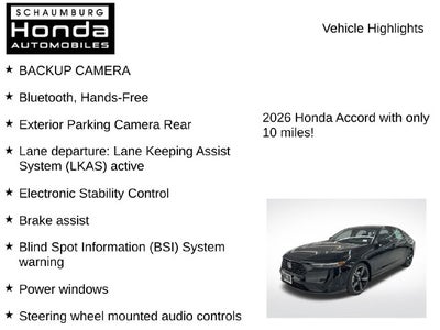 2026 Honda Accord SE