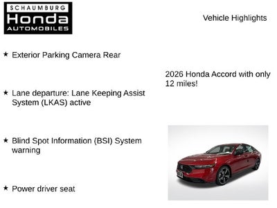 2026 Honda Accord SE