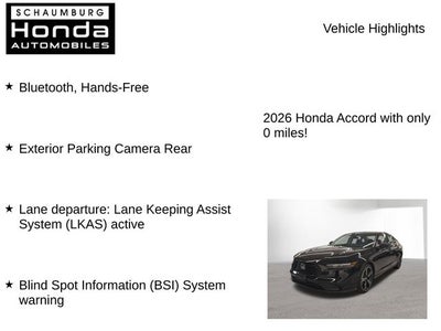 2026 Honda Accord SE