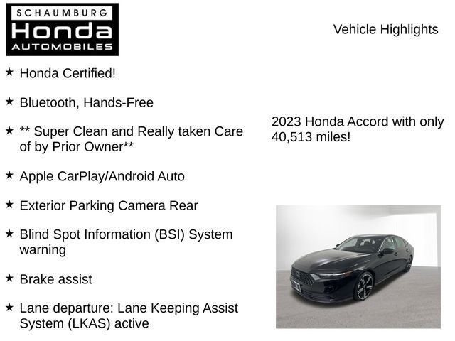 2023 Honda Accord Hybrid Sport