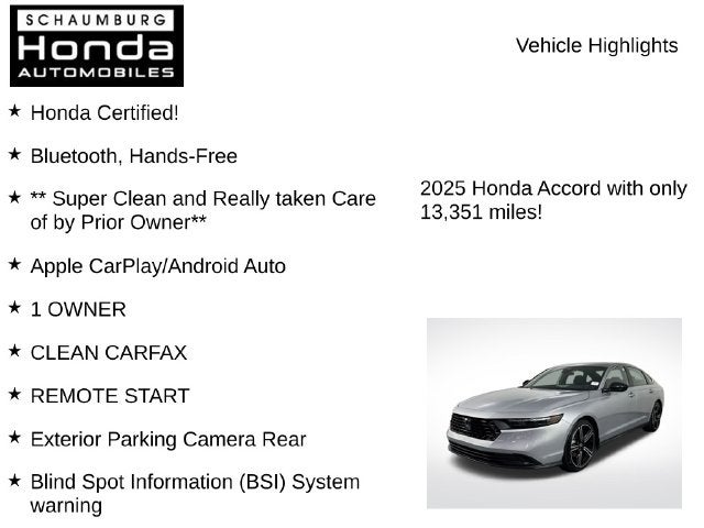 2025 Honda Accord Hybrid Sport