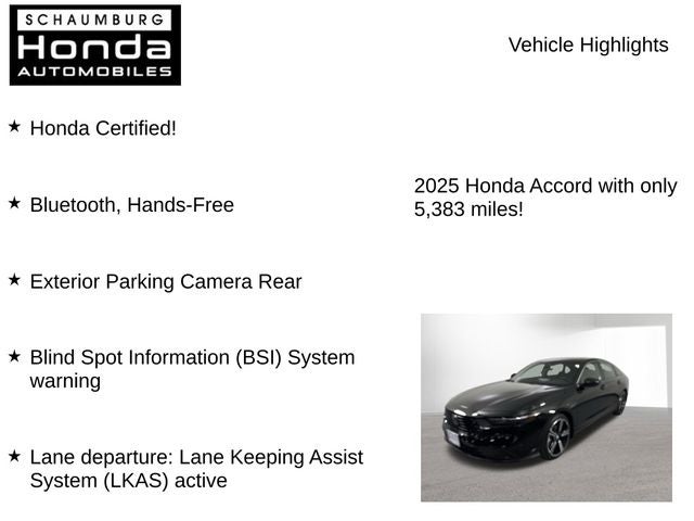 2025 Honda Accord Hybrid Sport