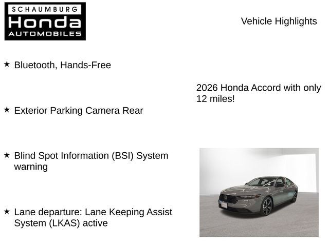 2026 Honda Accord Hybrid Sport