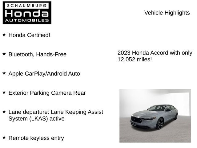 2023 Honda Accord Hybrid Sport