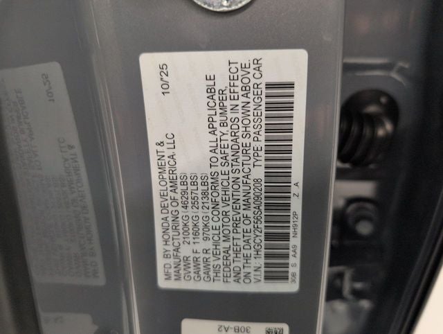 2025 Honda Accord Hybrid Sport