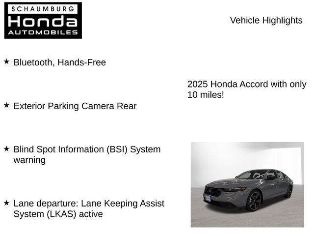 2025 Honda Accord Hybrid Sport