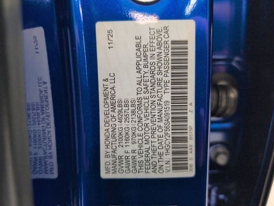 2025 Honda Accord Hybrid Sport