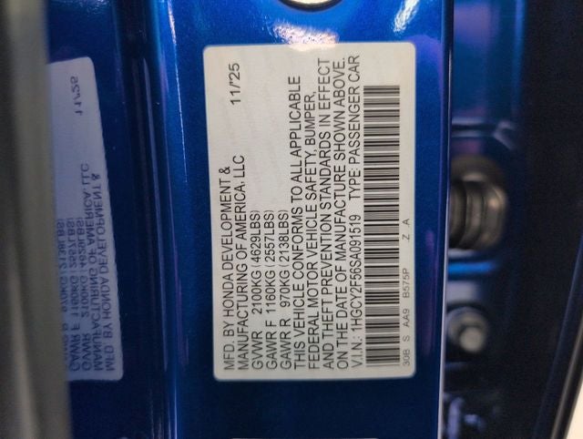 2025 Honda Accord Hybrid Sport