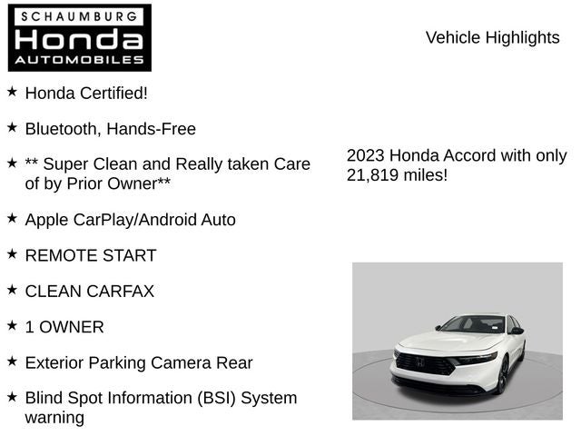 2023 Honda Accord Hybrid Sport