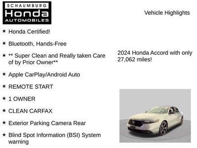 2024 Honda Accord Hybrid Sport