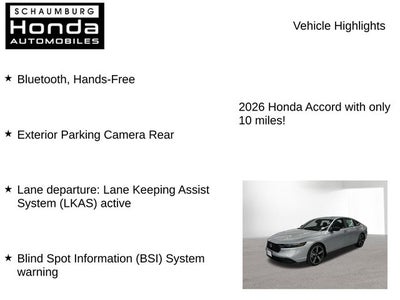 2026 Honda Accord Hybrid Sport