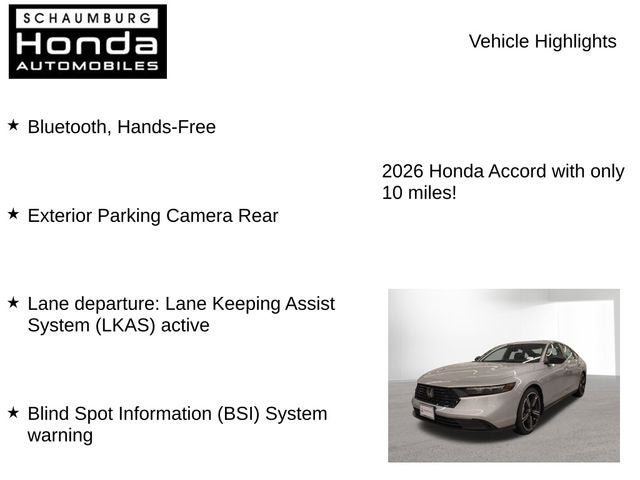 2026 Honda Accord Hybrid Sport