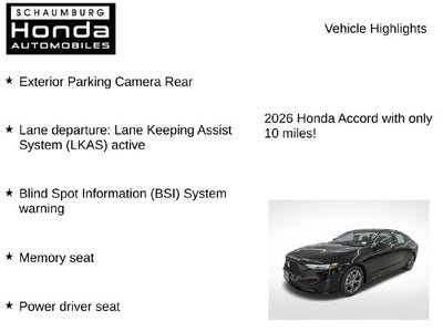 2026 Honda Accord Hybrid EX-L