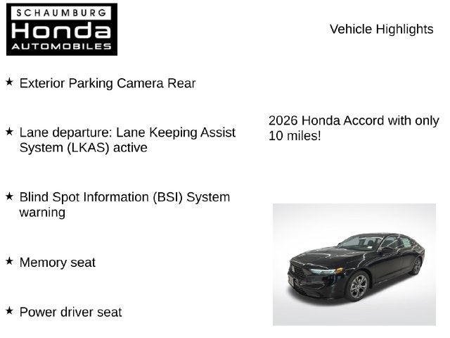 2026 Honda Accord Hybrid EX-L