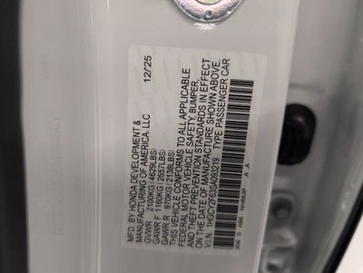 2025 Honda Accord Hybrid EX-L