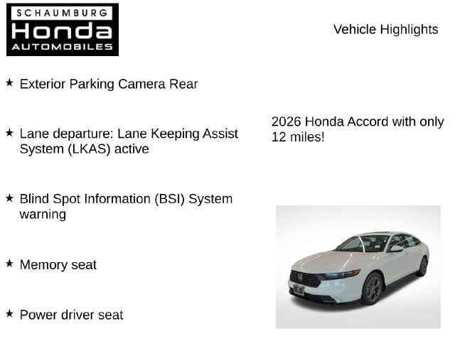 2026 Honda Accord Hybrid EX-L