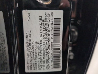 2025 Honda Accord Hybrid EX-L