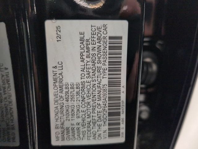 2025 Honda Accord Hybrid EX-L