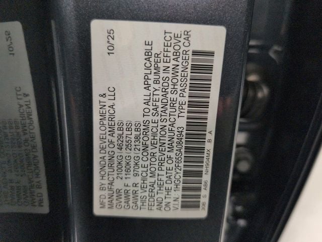 2025 Honda Accord Hybrid EX-L