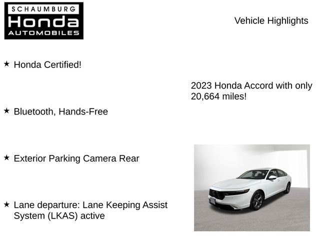 2023 Honda Accord Hybrid EX-L