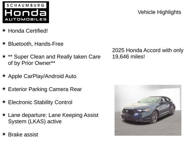 2025 Honda Accord Hybrid EX-L
