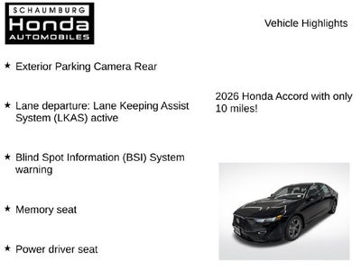 2026 Honda Accord Hybrid EX-L