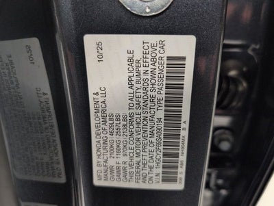 2025 Honda Accord Hybrid EX-L