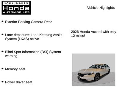 2026 Honda Accord Hybrid EX-L