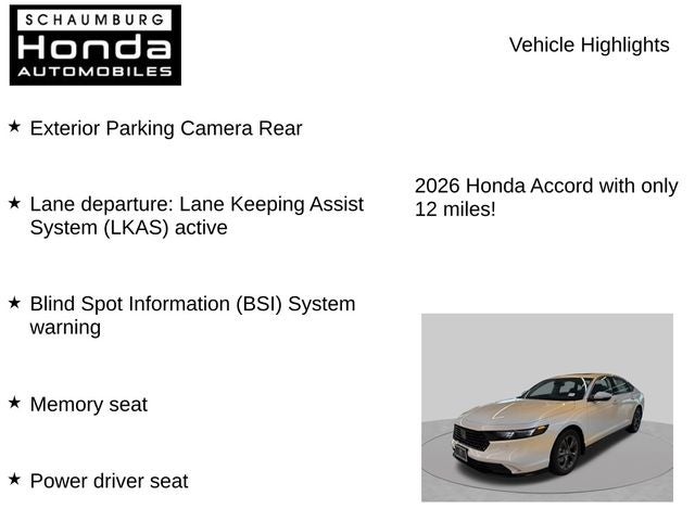 2026 Honda Accord Hybrid EX-L