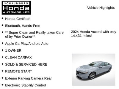 2024 Honda Accord Hybrid EX-L