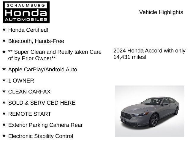 2024 Honda Accord Hybrid EX-L
