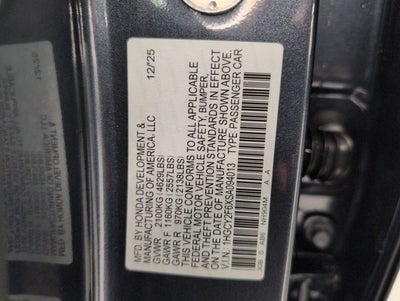 2025 Honda Accord Hybrid EX-L