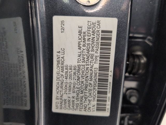 2025 Honda Accord Hybrid EX-L